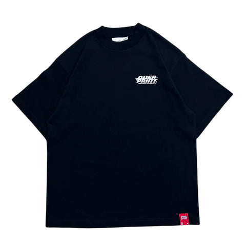 Over print x EDGELINK Bag Girl Tee (Black)