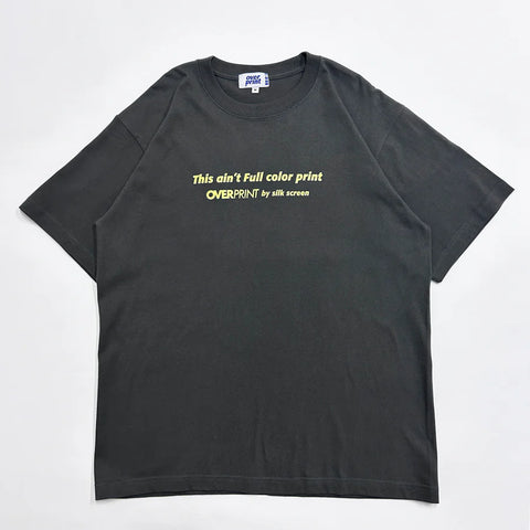 Over print Silk Screen Tee (Charcoal)