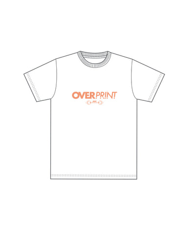 Over print Pop Art Tee Ver:20 (Pink/HK Ltd Colour) White Body