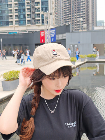 Red Cap Girl Girl with Cat Tee