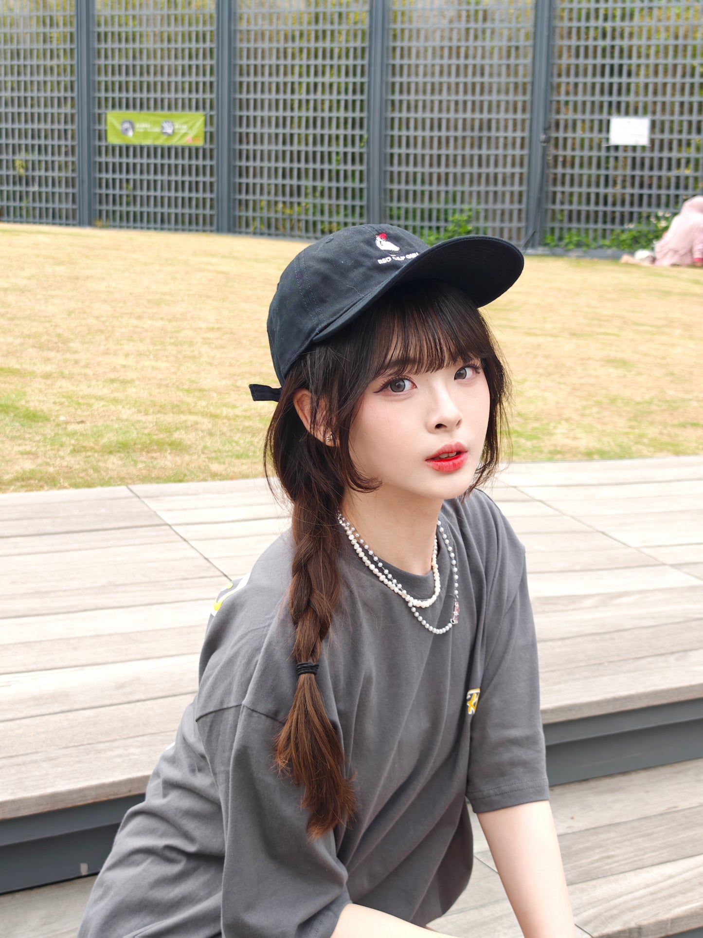Red Cap Girl RCG Back Printed Tee