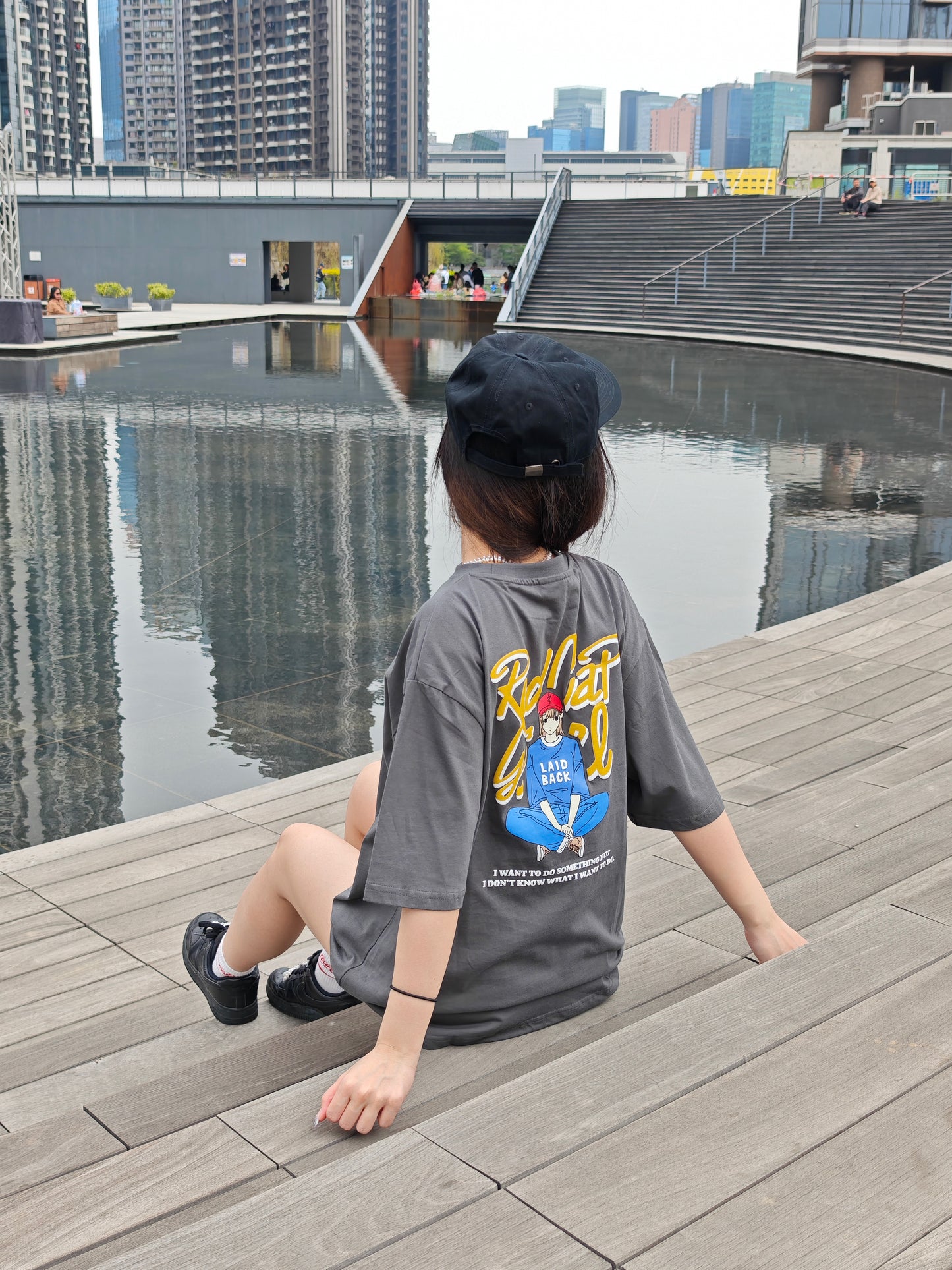 Red Cap Girl RCG Back Printed Tee