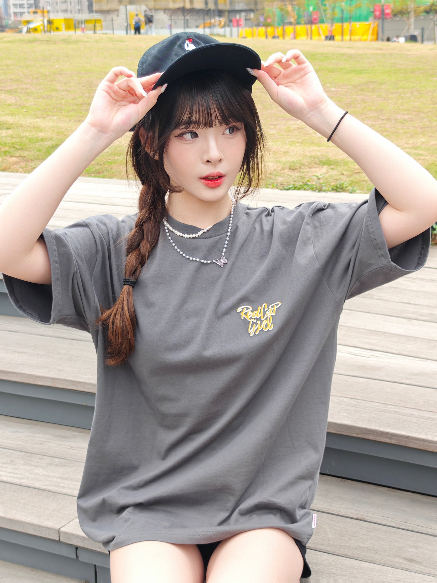 Red Cap Girl RCG Back Printed Tee