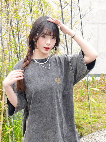 RED CAP GIRL WASHED T-shirt