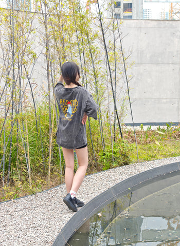 RED CAP GIRL WASHED T-shirt