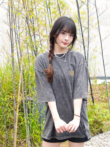 RED CAP GIRL WASHED T-shirt