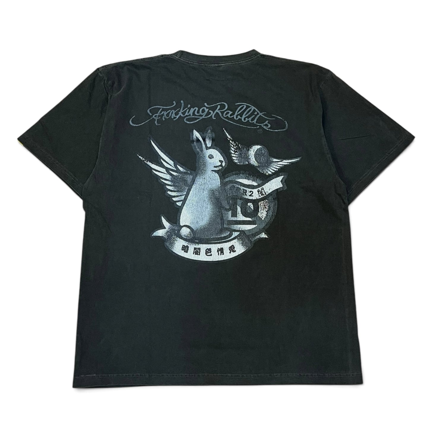 FR2闇 Rabbit Tattoo Garment Dye T-Shirt