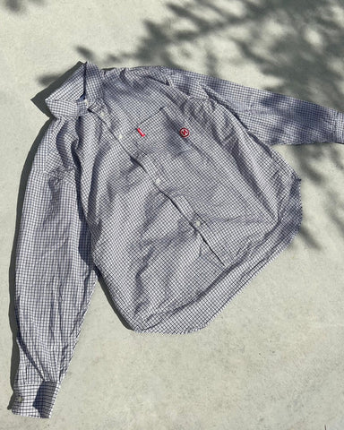 9090 N Logo Check Long Shirt