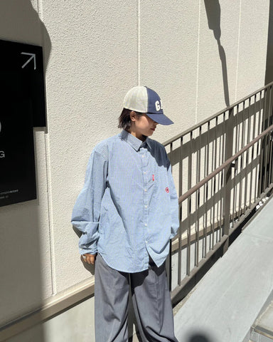 9090 N Logo Check Long Shirt