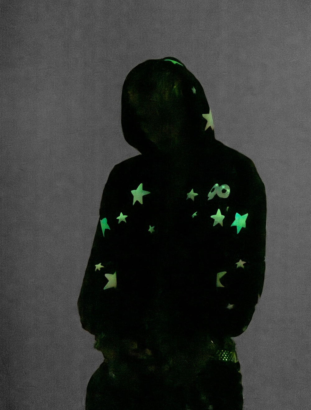 9090 90 Glow Star Allover Zip Hoodie