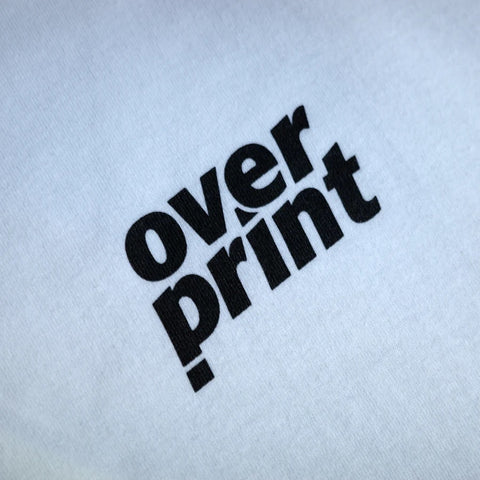 Over Print Pop Art Tee Ver:3 (Blue x Grey) *Coming KOBE Popup Limited