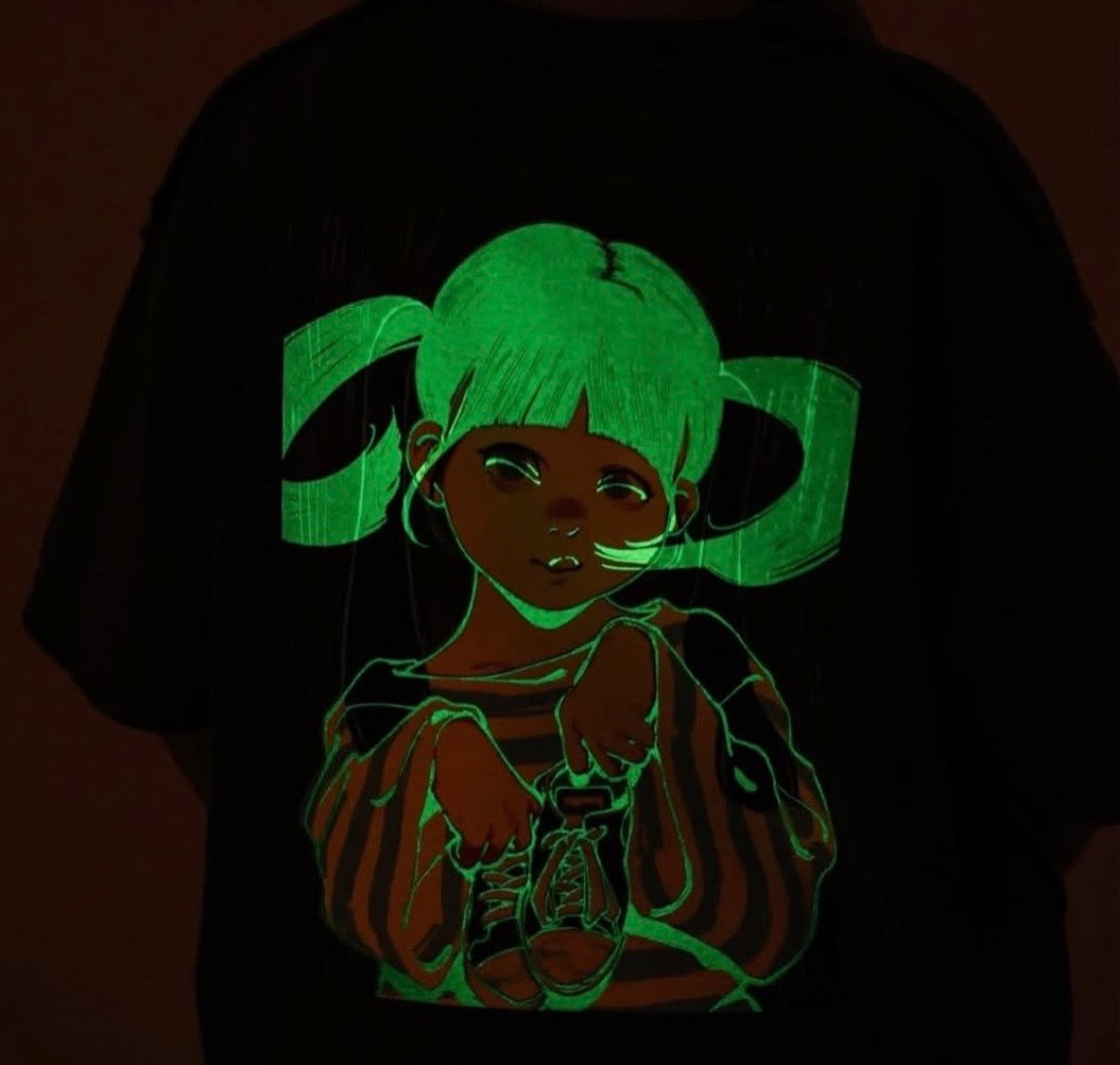 Over Print Pop Art Pigment Tee Ver:25 *Glow in the dark (White) (部分碼數需要預訂)