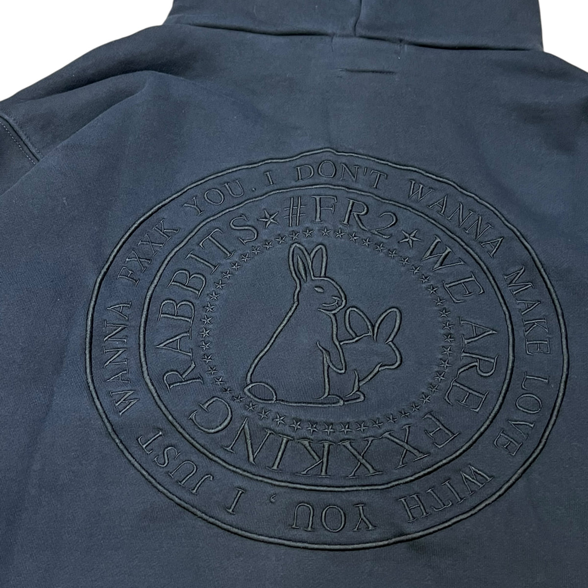 FR2闇 Garment Dye 1 of 1 Embroidery Logo Hoodie A (FR2闇系列，只有一件)