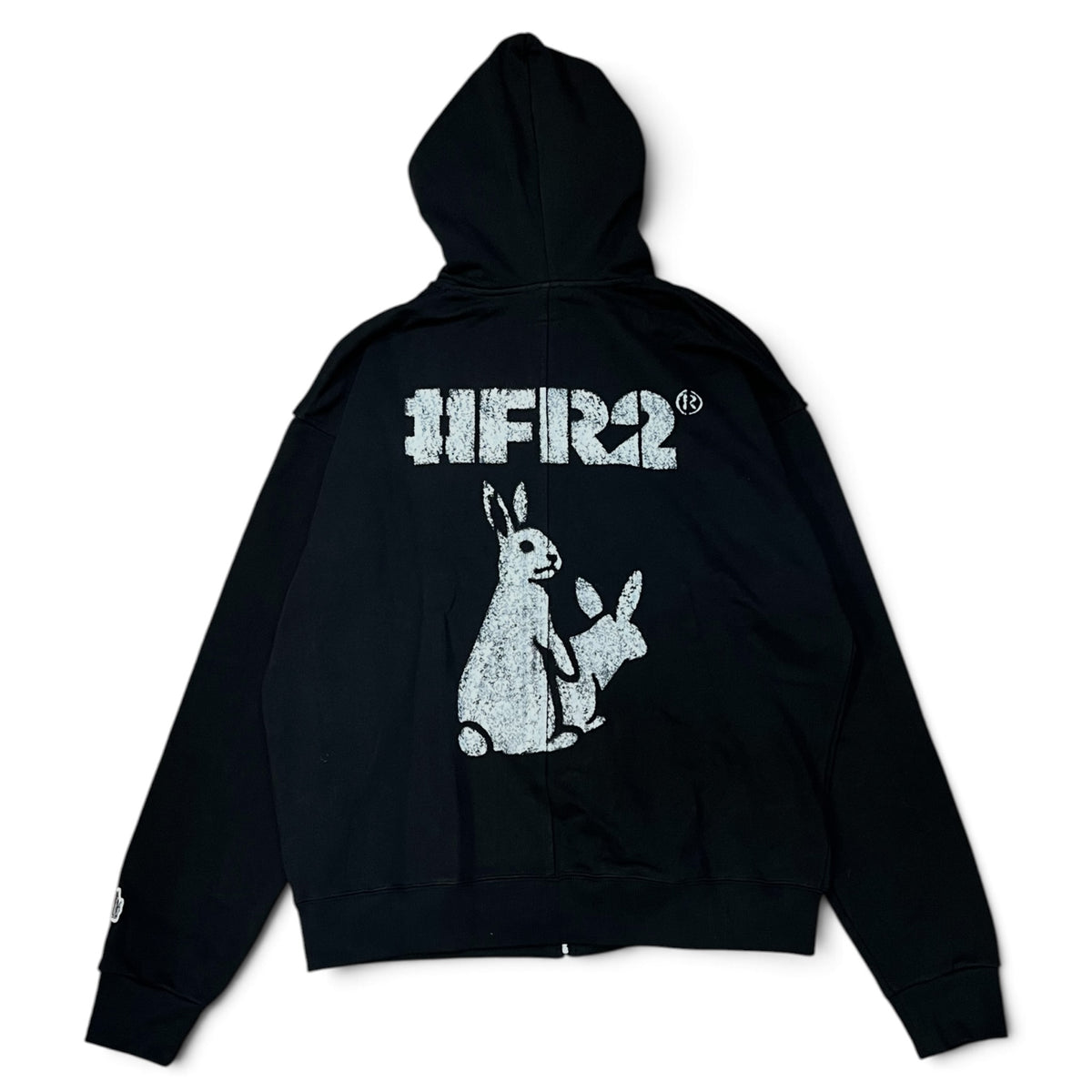 FR2闇 USA Cotton Small Box Logo Embroidery Zip Hoodie