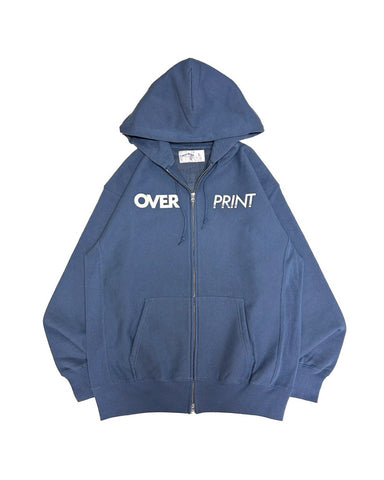 Over print Pop Art Zip Hoodie Ver:1 (Blue) Online Limited *AURORA REFLECTOR