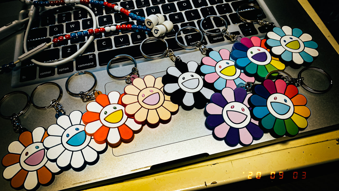 村上隆 Takashi Murakami Flower Rubber Keyring