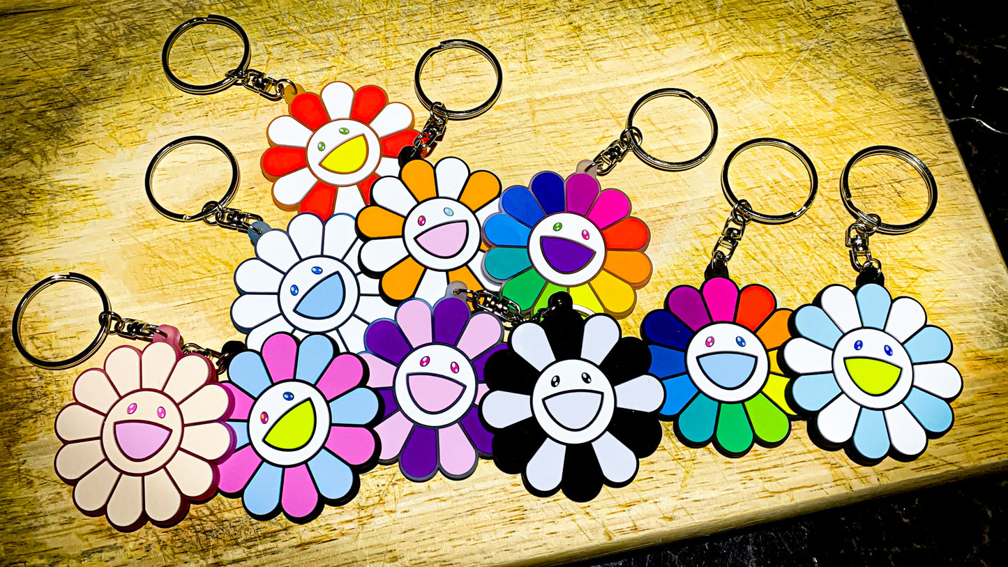 村上隆 Takashi Murakami Flower Rubber Keyring