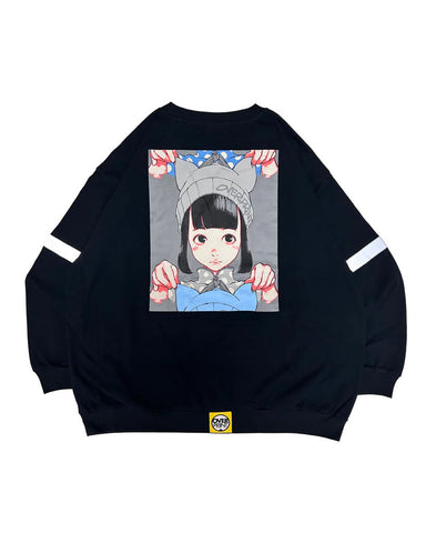 Over print Pop Art Sweatshirt Like L/S Ver:7