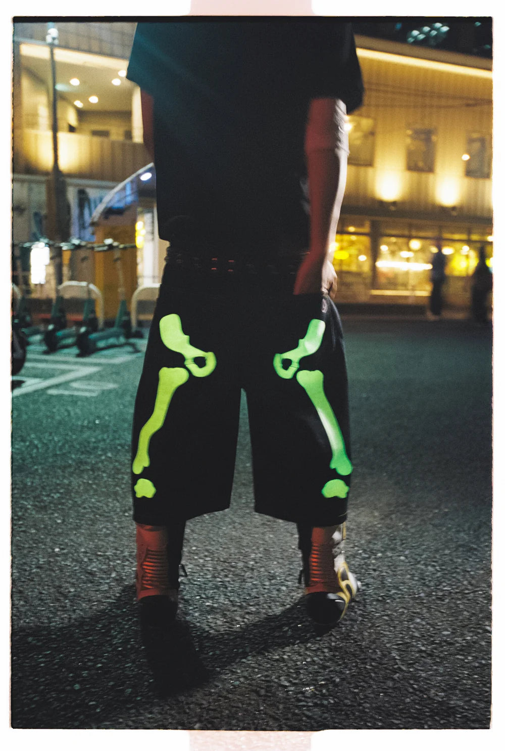 9090 Bone Hand Denim Jorts