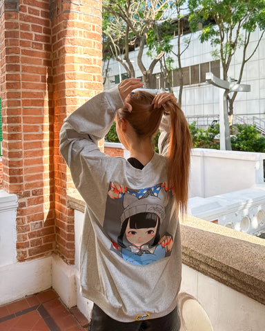 Over print Pop Art Sweatshirt Like L/S Ver:7