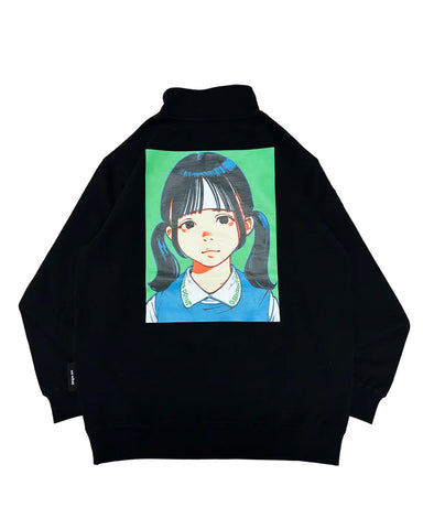 Over print Pop Art Half Zip Pullover Ver:18