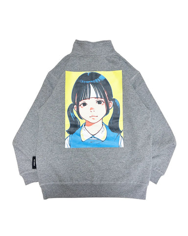 Over print Pop Art Half Zip Pullover Ver:18