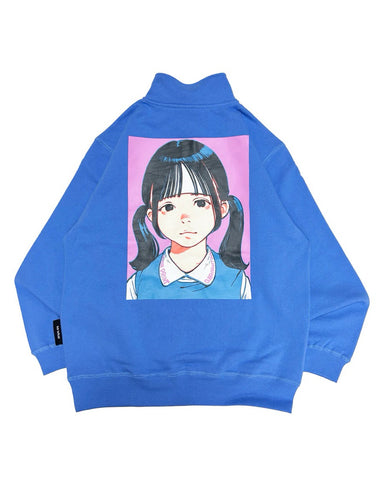 Over print Pop Art Half Zip Pullover Ver:18