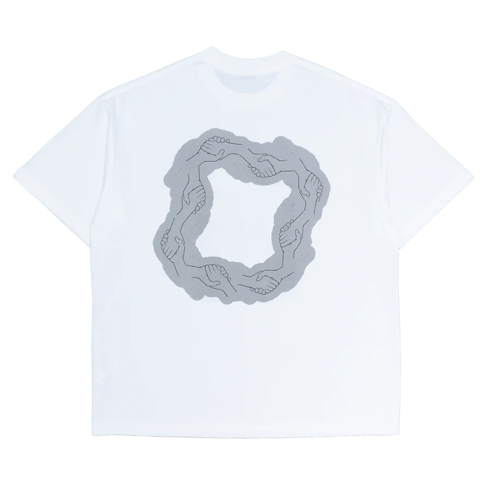 Abstract Fudge Circle Tee (White)