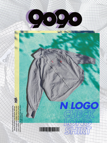 9090 N Logo Check Long Shirt