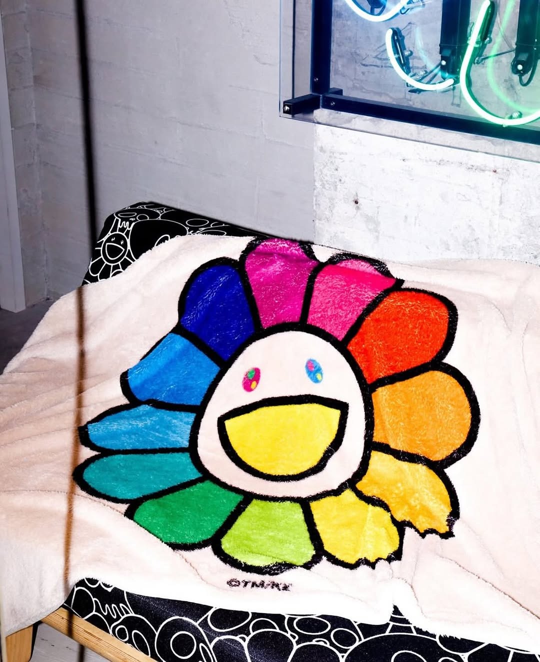 Takashi Murakami Flower Blanket