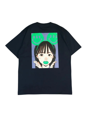Over Print Pop Art Tee Ver:24 (NEON GREEN ICONIC)