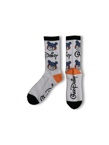 Over Print Skool Socks