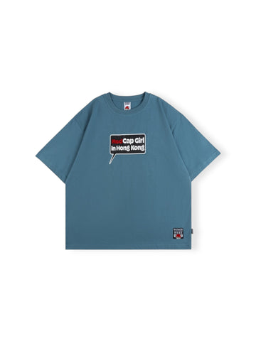 【預訂】新香冰廳 x RCG Logo 02 T-Shirt (TS005-Blue) 「HONG KONG LIMITED」