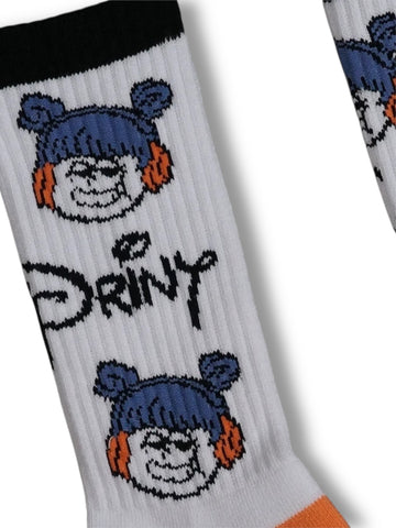 Over Print Skool Socks