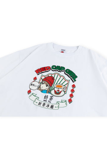 【預訂】新香冰廳 x RCG Milk Tea T-Shirt (TS004-White) 「HONG KONG LIMITED」