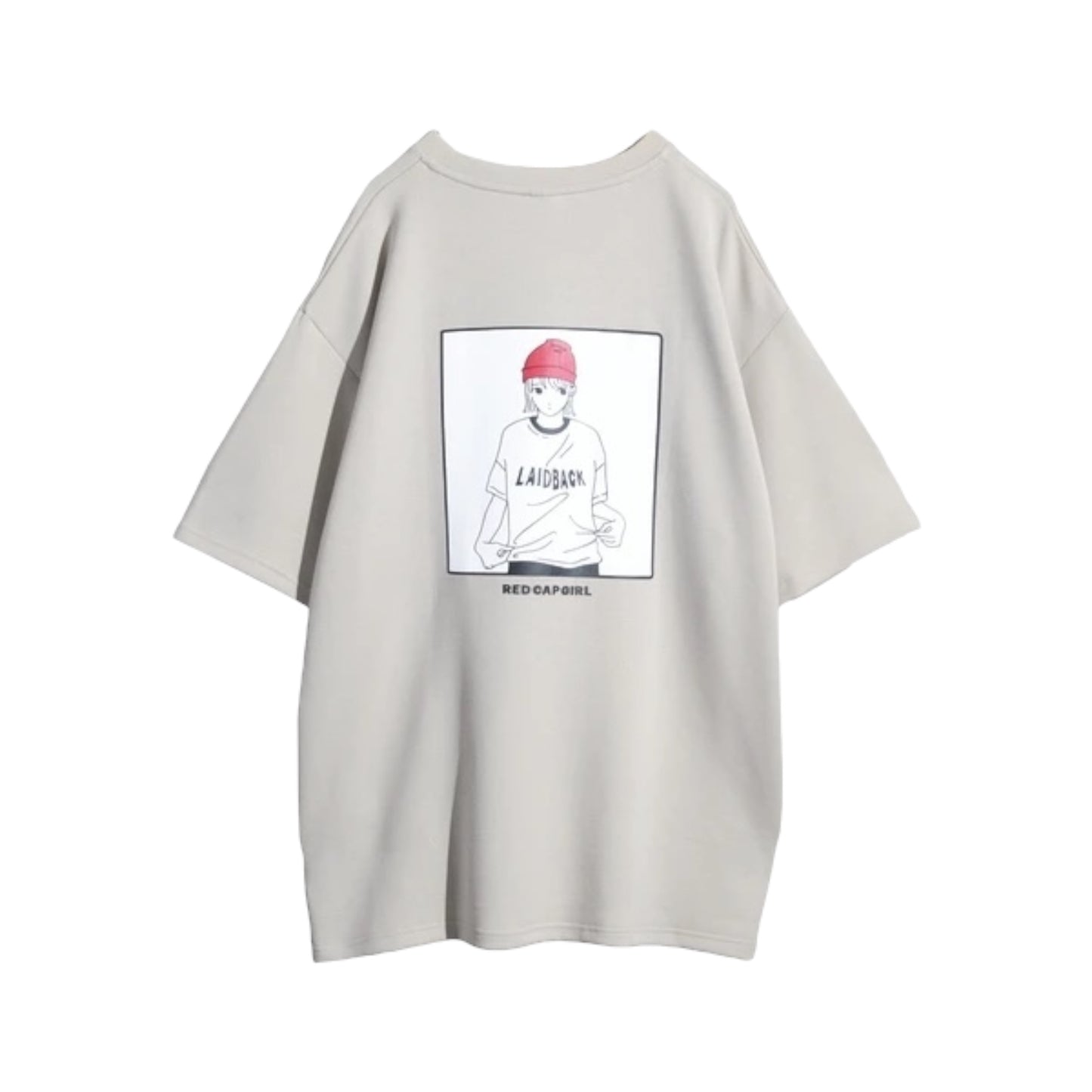 Red Cap Girl Laidback Gril Print Cool Touch T-Shirt