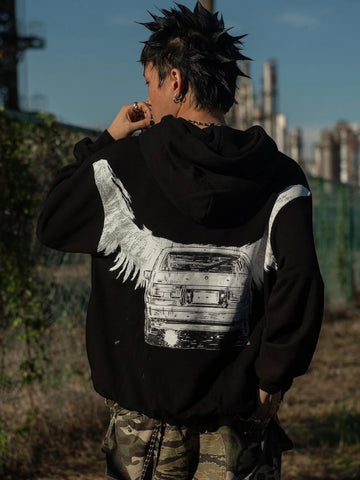 A'gem x INITIAL D Hoodie (藤原拓海 vs 乾 信司)