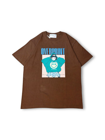 Over Print Hoodie Tee