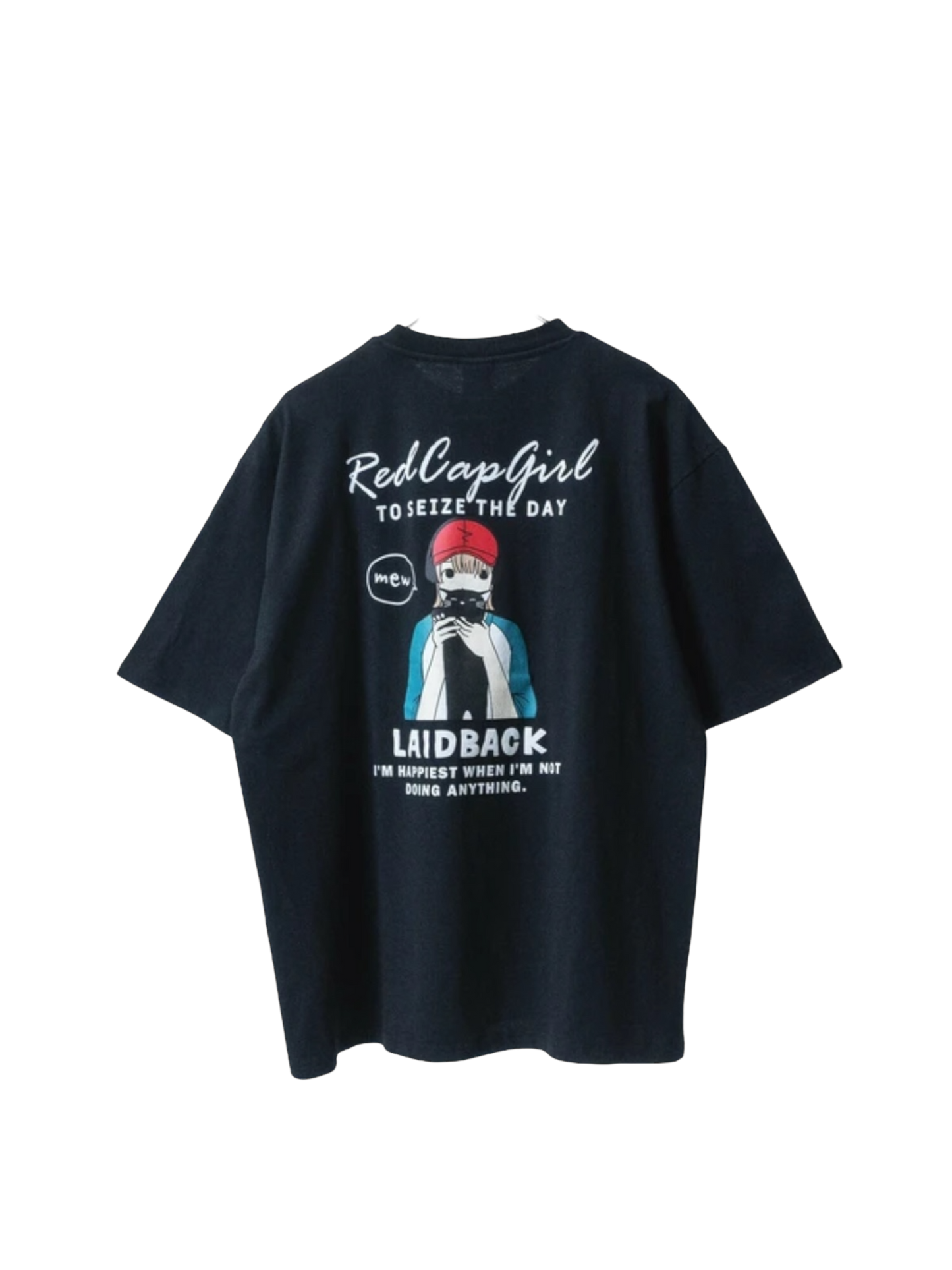 Red Cap Girl Girl with Cat Tee