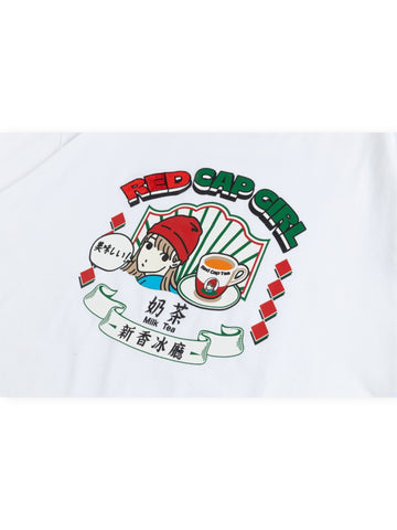 【預訂】新香冰廳 x RCG Milk Tea T-Shirt (TS004-White) 「HONG KONG LIMITED」