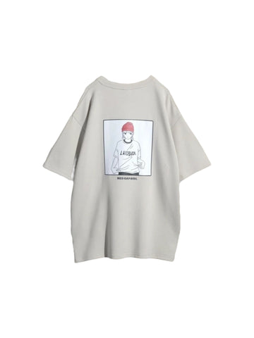Red Cap Girl Laidback Gril Print Cool Touch T-Shirt