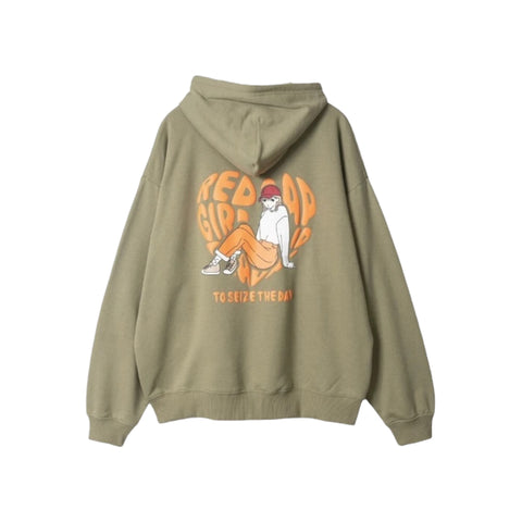 RED CAP GIRL To Seize The Day Hoodie