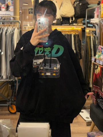 A'gem x INITIAL D Hoodie (藤原拓海 vs 乾 信司)