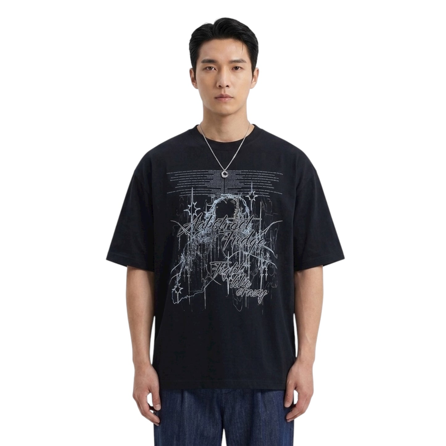 Abstract Fudge AF girl Tee (Black)