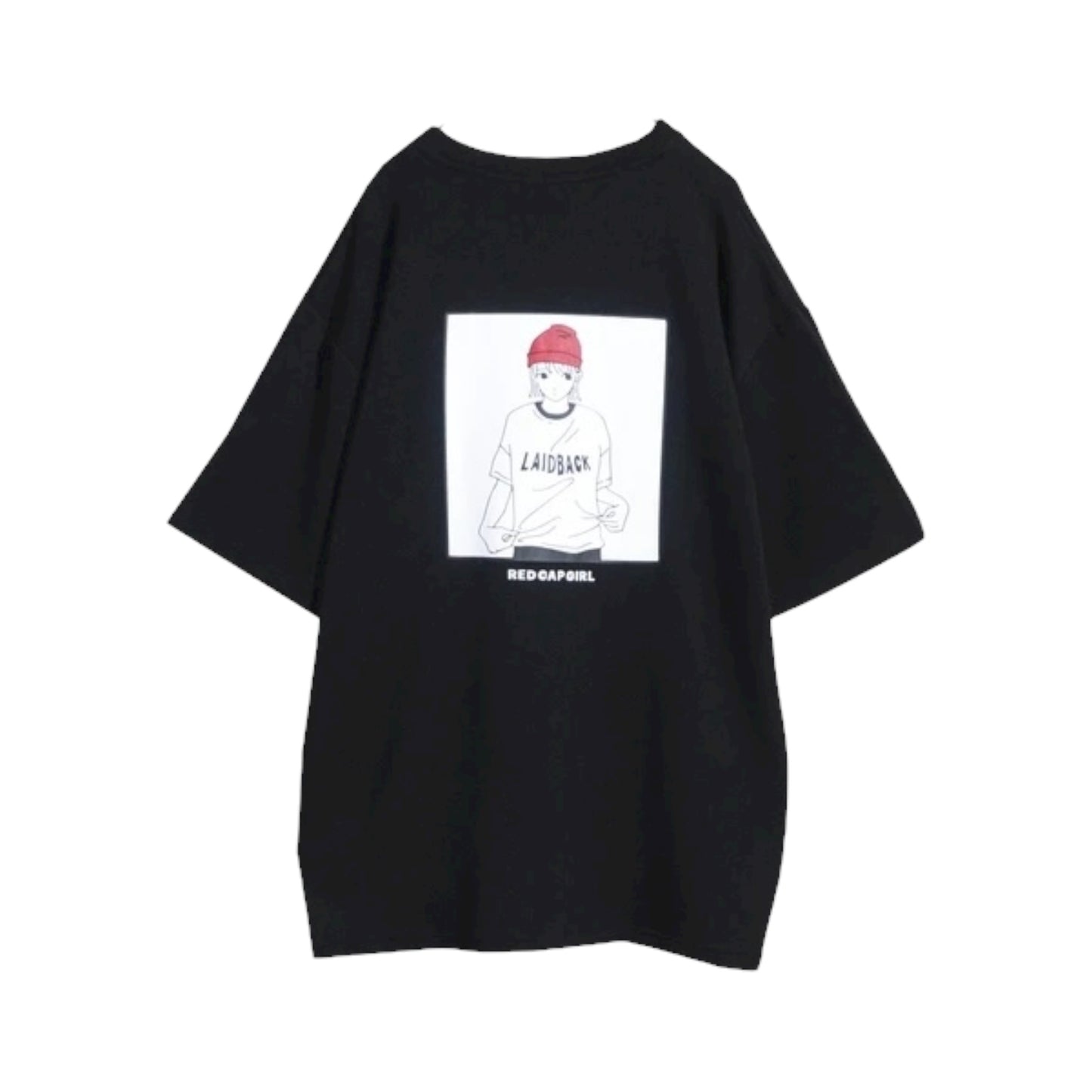Red Cap Girl Laidback Gril Print Cool Touch T-Shirt