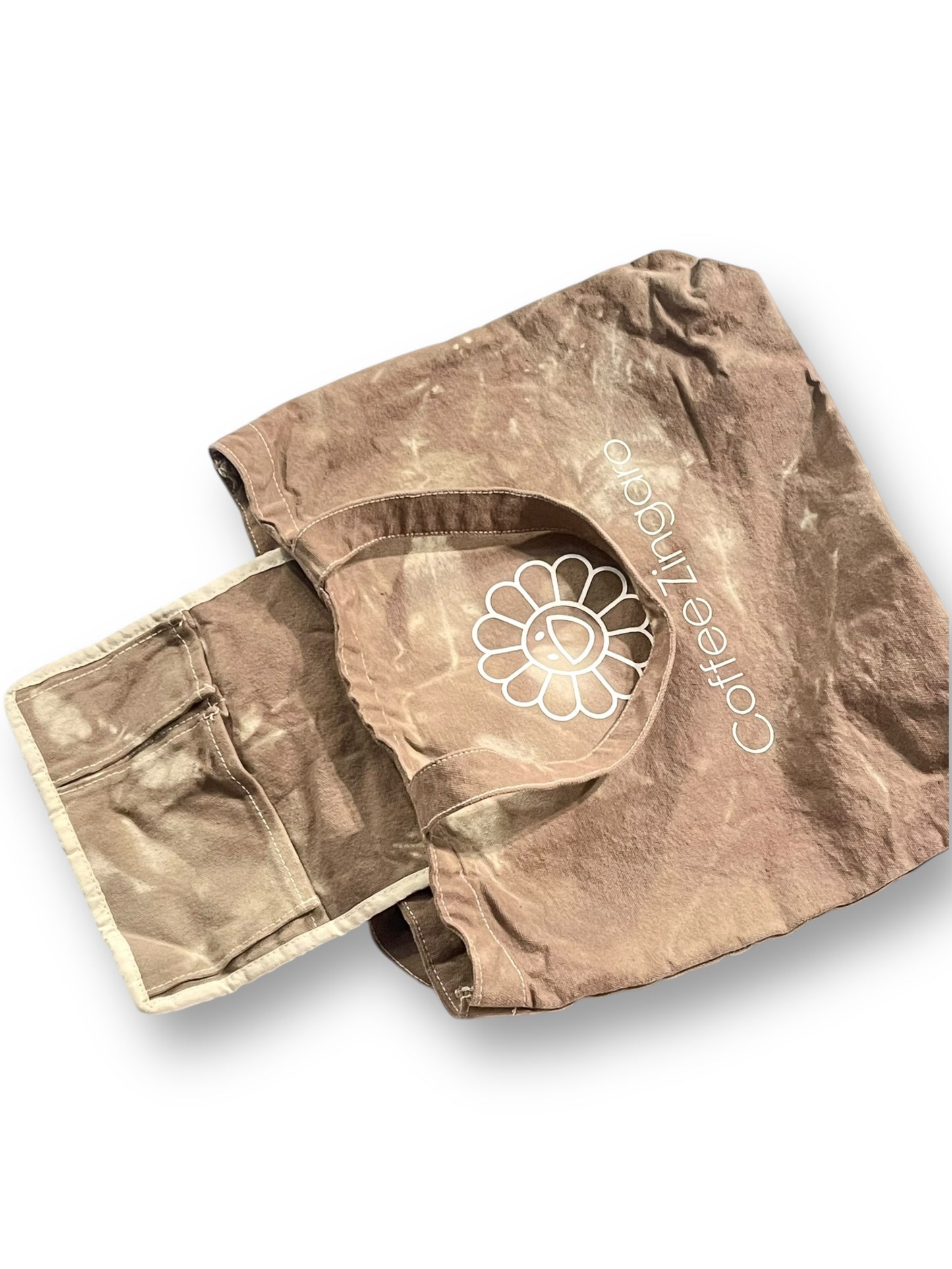 Takashi Murakami Cafe Zingaro Coffee Dyed Tote Bag