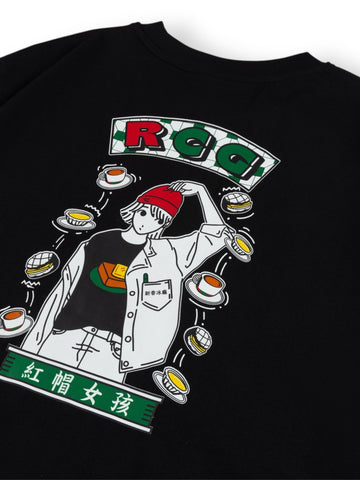 【預訂】新香冰廳 x RCG Logo 03 T-Shirt (TS006-Black) 「HONG KONG LIMITED」