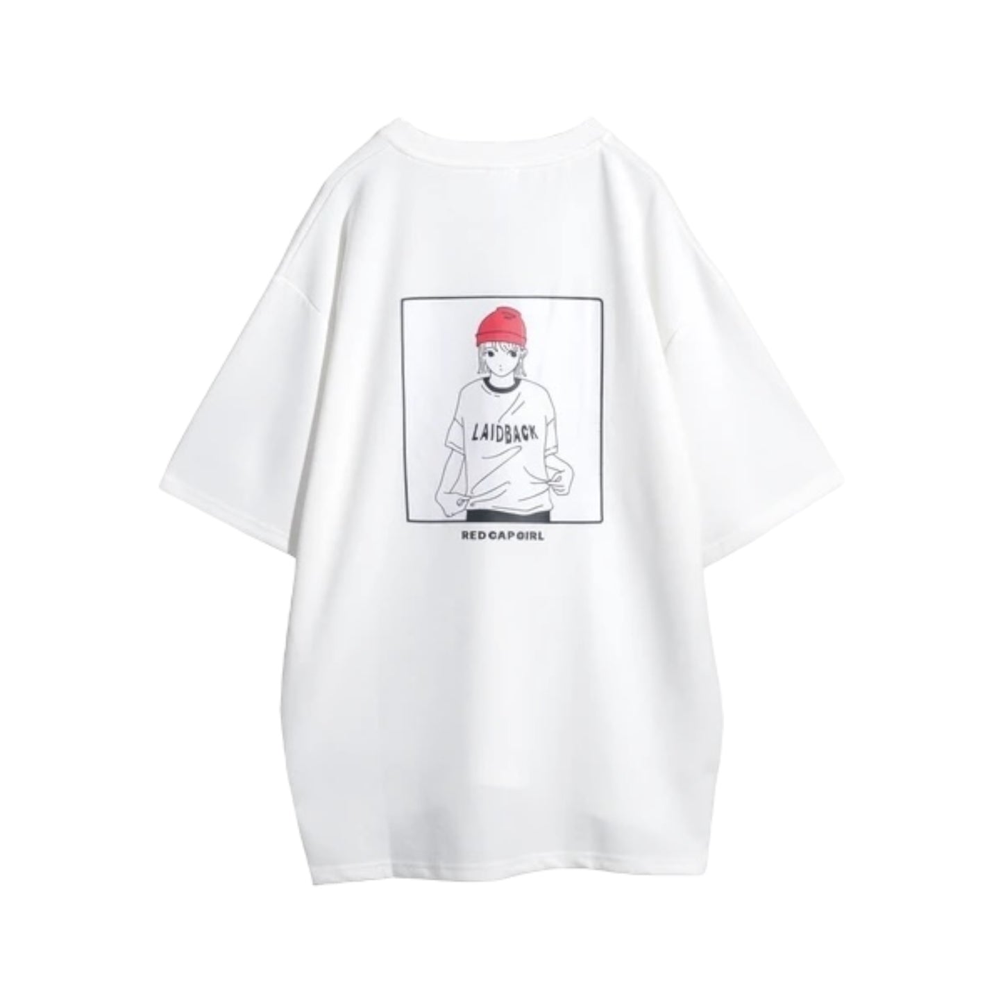 Red Cap Girl Laidback Gril Print Cool Touch T-Shirt
