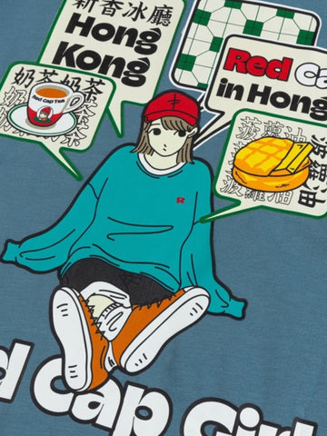 【預訂】新香冰廳 x RCG Logo 02 T-Shirt (TS005-Blue) 「HONG KONG LIMITED」