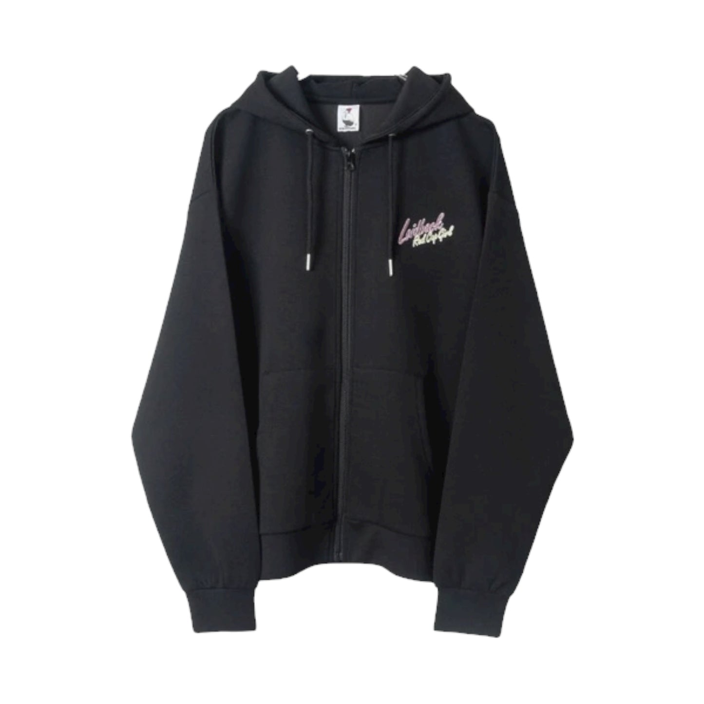 RED CAP GIRL Cardboard knit Silk Touch Back Print Zip Hoodie